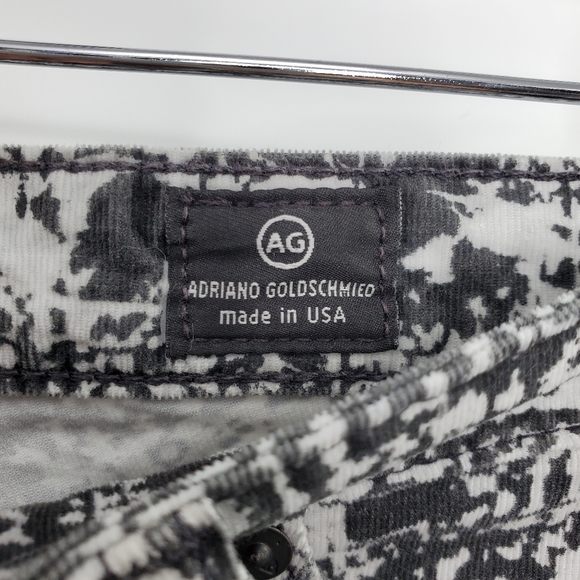 AG Adriano Goldschmied The Legging Super Skinny Jeans White Abstract Print - Picture 7 of 9